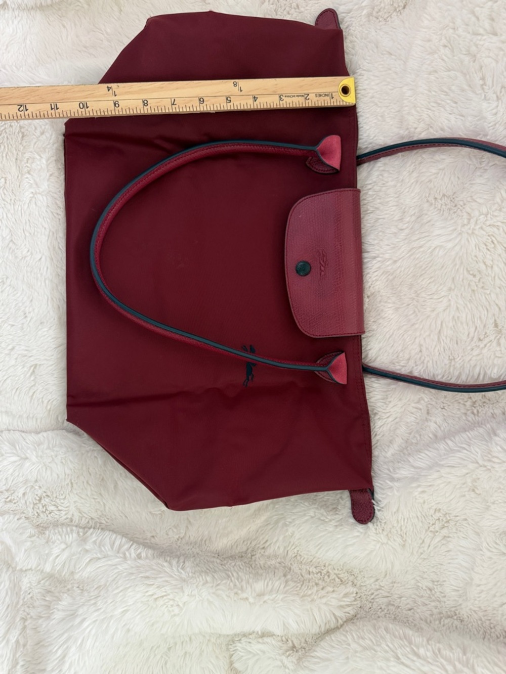 Longchamp Burgundy Nylon Le Pliage Tote - Picture 15 of 15
